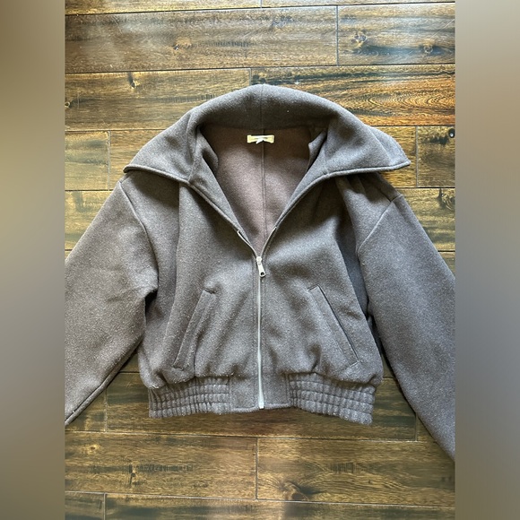 Madewell Exaggerated Collar Sweater Jacket - Picture 2 of 6